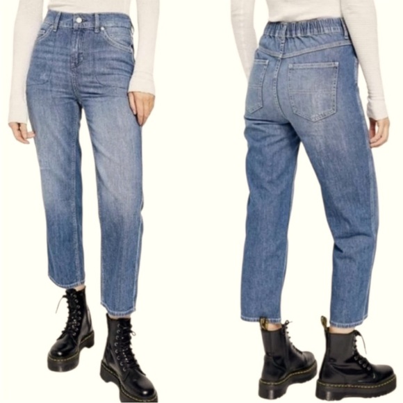 Free People Chloe Baby BARREL Jeans Size XS - Picture 1 of 7